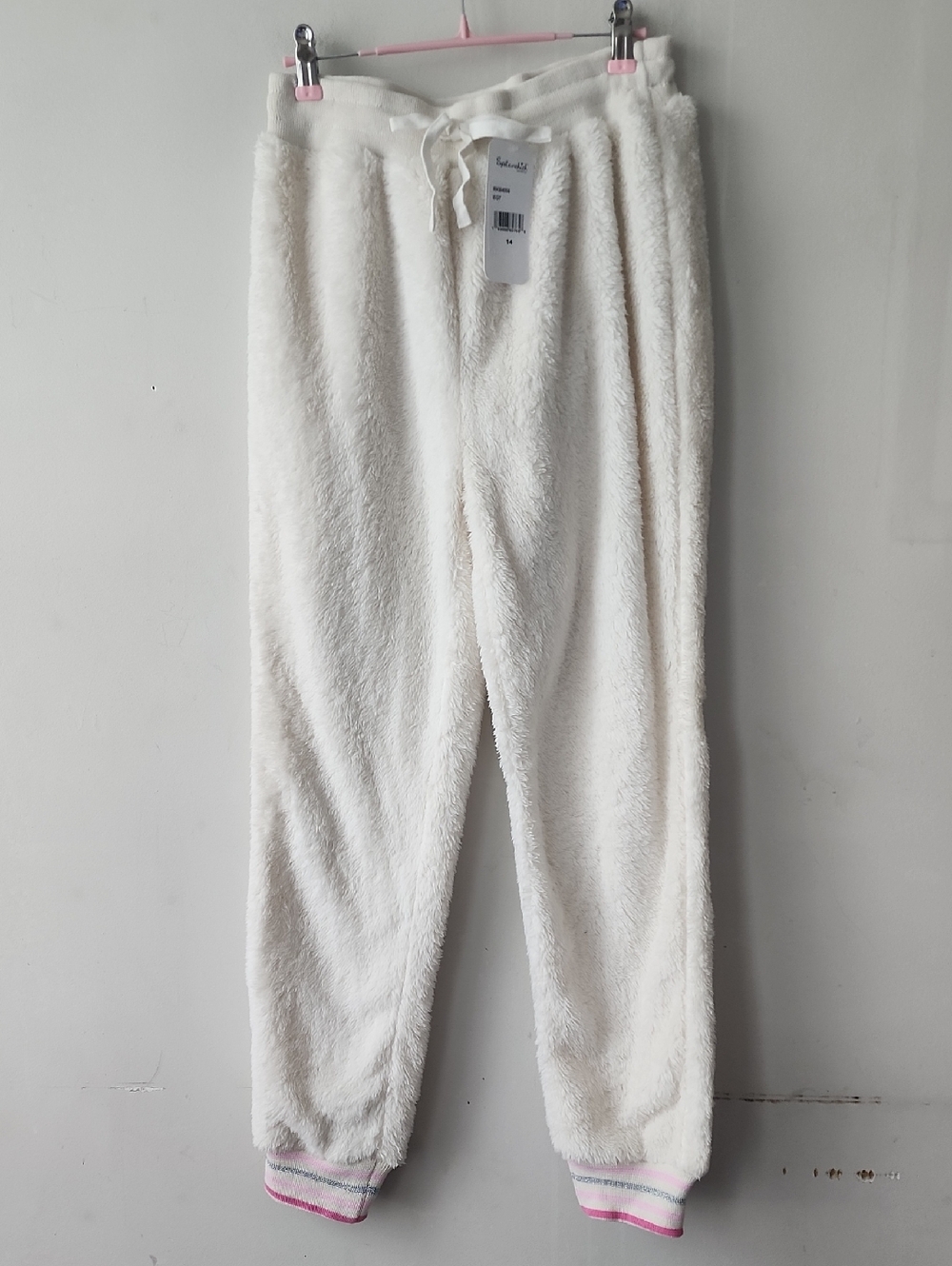 Splendid Cream Fleece Lounge Pants